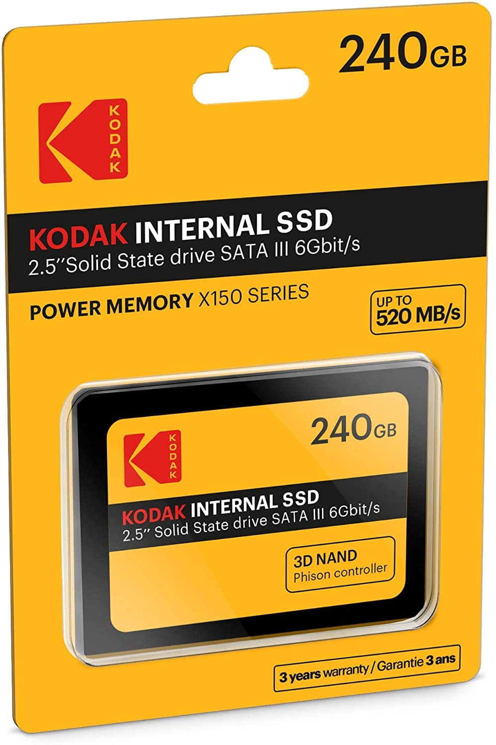 KODAK SSD interno X150, amarelo, 240 GB | Amazon.com.br